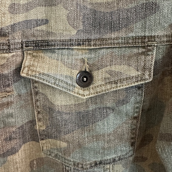 7 For All Mankind Green and Brown Military Field Jacket - Picture 3 of 3
